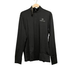 Bogner Fire + Ice Pascal Base First Layer‎ 1/4 Zip Men Size XL Black Ski NEW